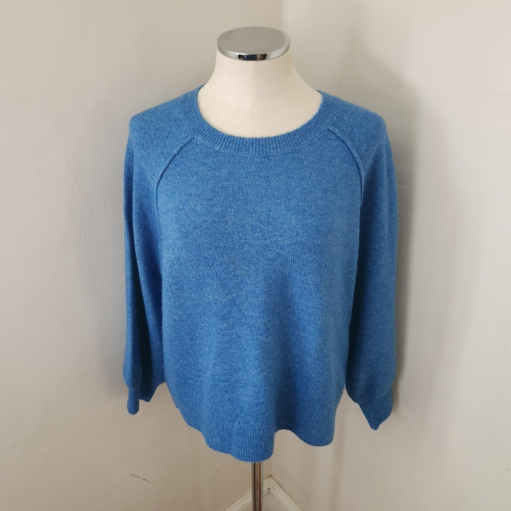 Women's Blue Crewneck Sweater